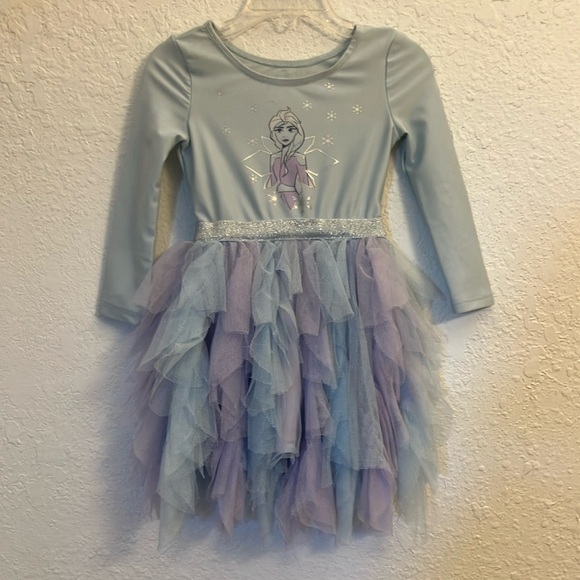 Disney Frozen Elsa Deluxe Costume Child Blue Dress with Cape main image 1